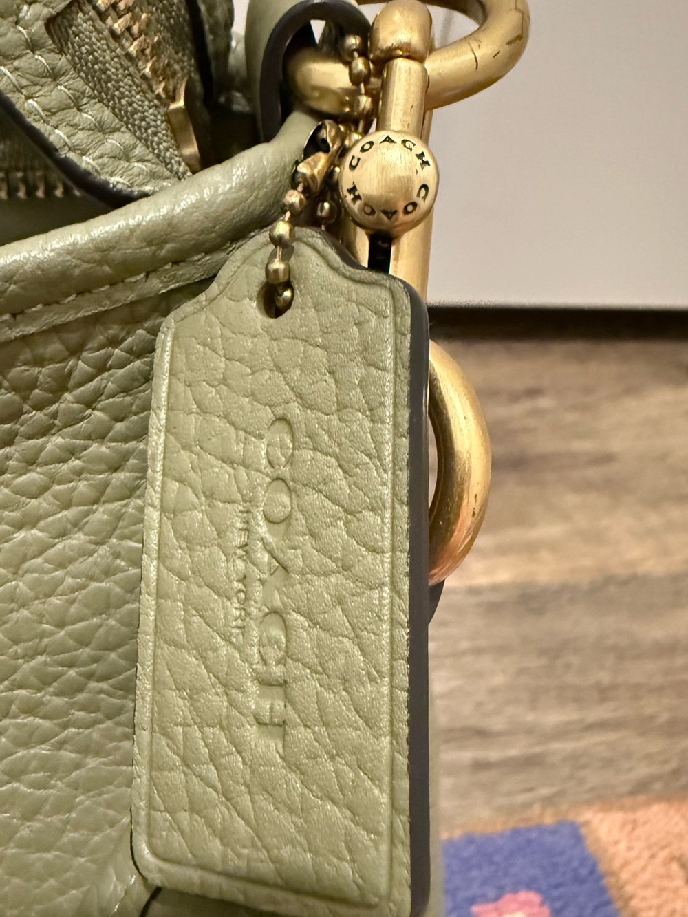 Coach Cary Soft Pebble Leather Shoulder Bag with Convertible Straps - Picture 10 of 10